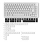 5075B Plus VIA ISO Mechanical Keyboard Black on White Color with Keycaps