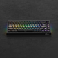 Black 5075B Plus ASA Clear Mechanical Keyboard Side Details With RGB