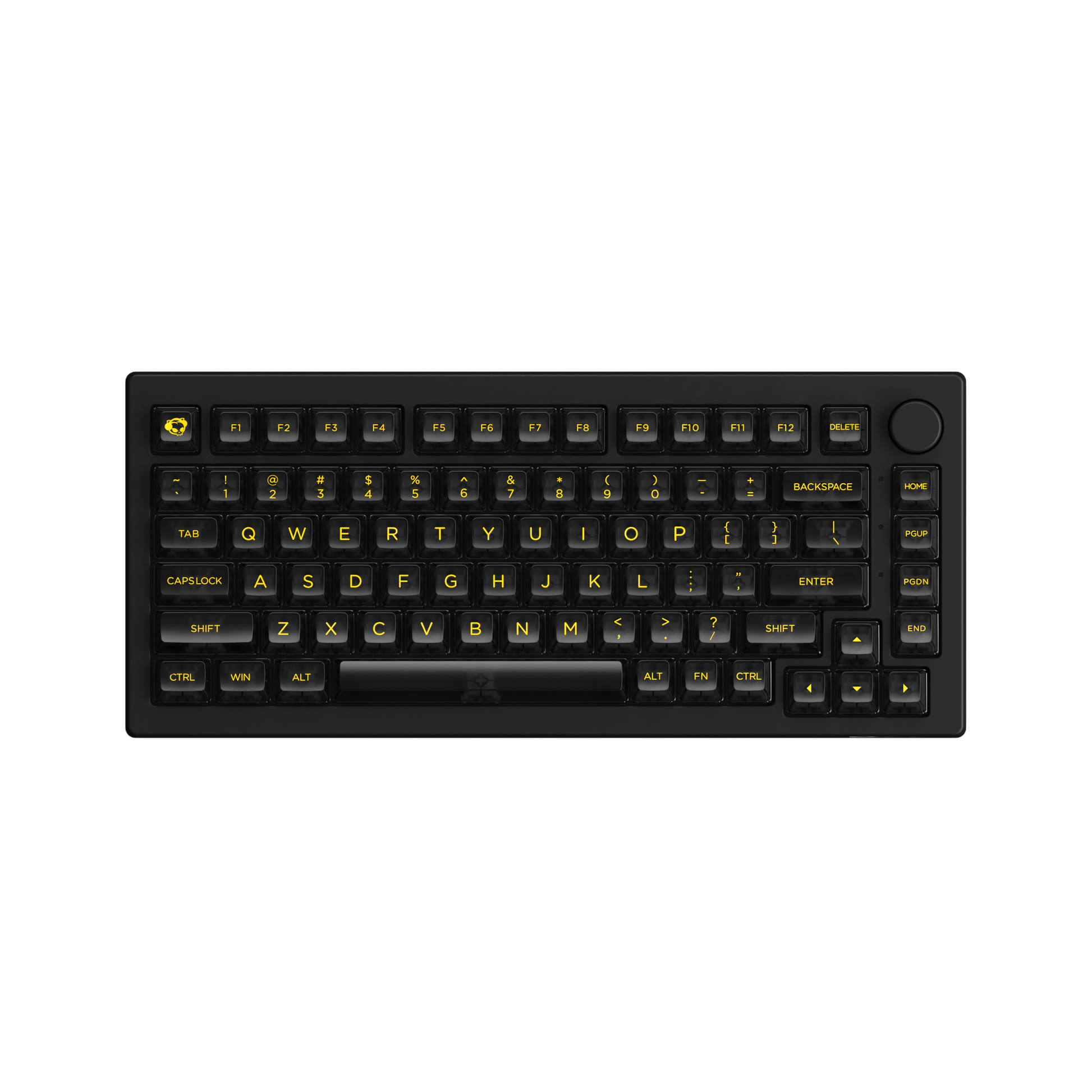 Black 5075B Plus ASA Clear Mechanical Keyboard