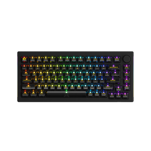 Black 5075B Plus ASA Clear Mechanical Keyboard with RGB