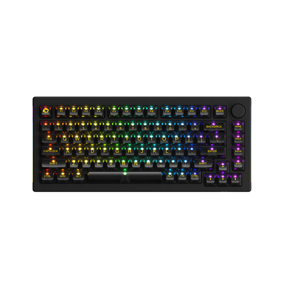 Black 5075B Plus ASA Clear Mechanical Keyboard with RGB