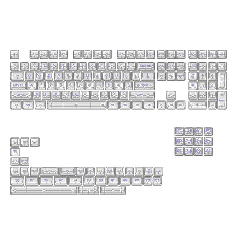 ASA Clear keycap set (155 keys)