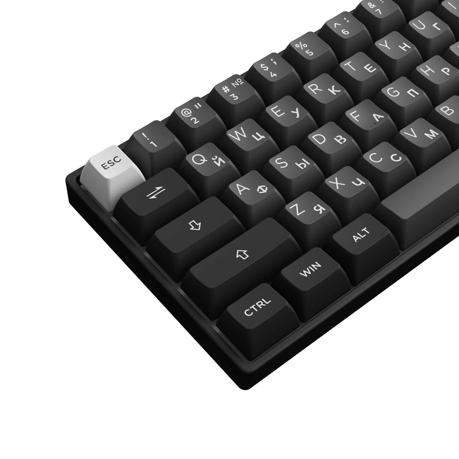Akko 3061S Cyrillic Keyboard Series Left Side Details