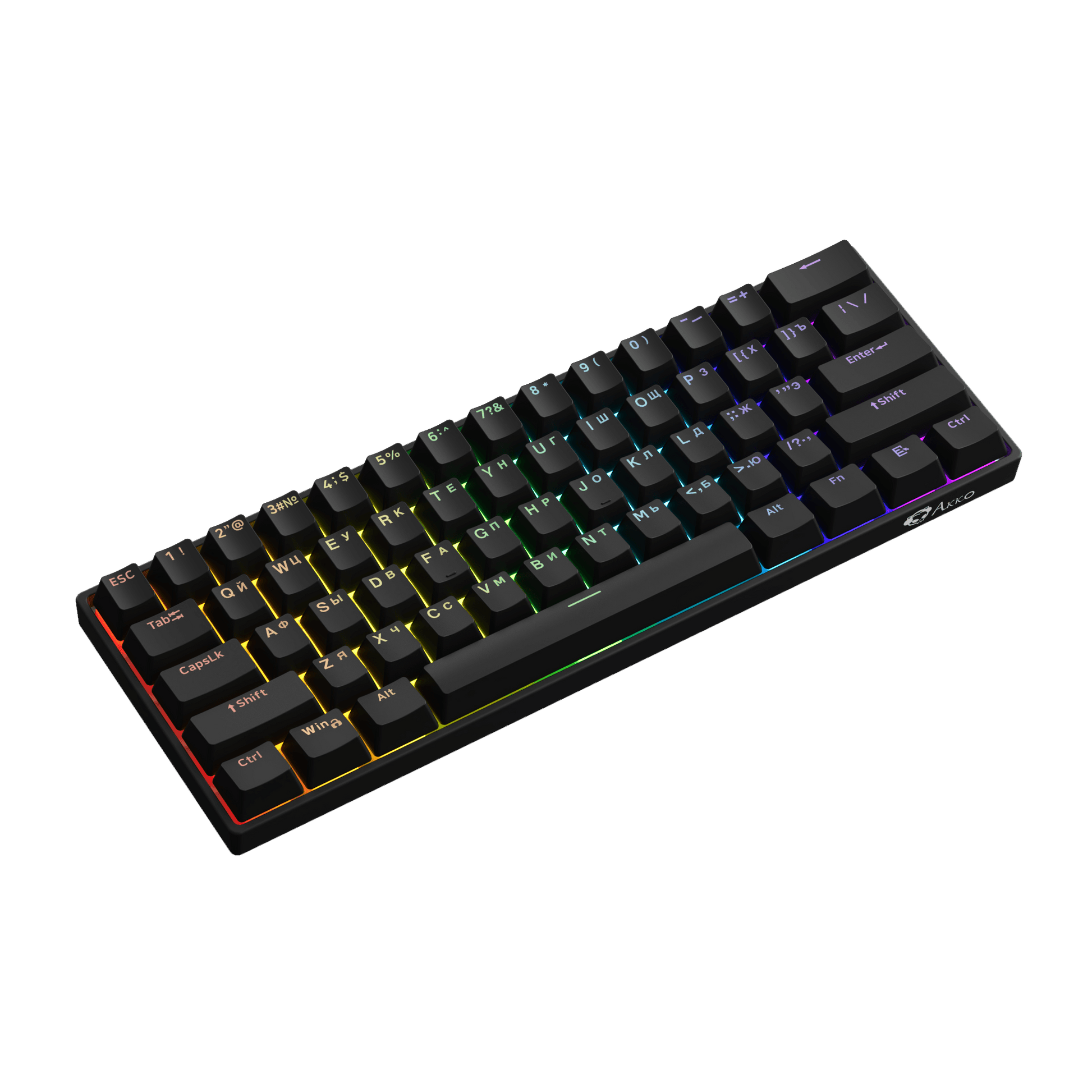 Akko 3061S HE Cyrillic Keyboard Series Left Side Details