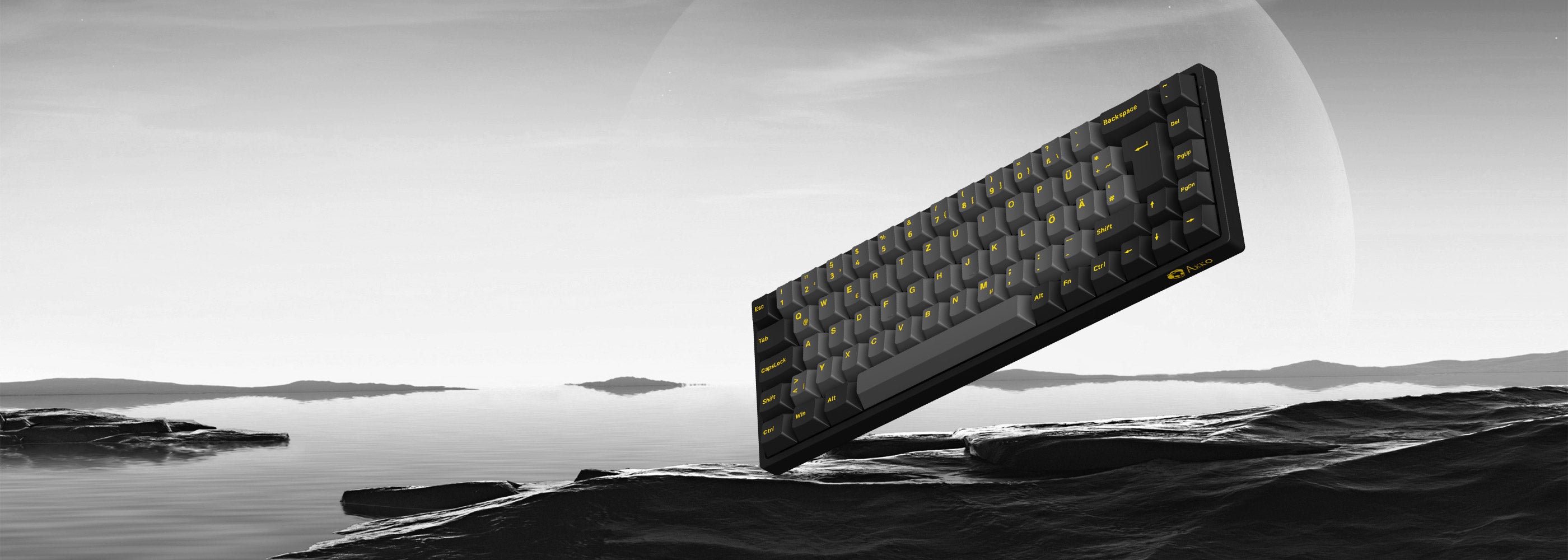 Akko 3068 Black Gold ISO DE Keyboard