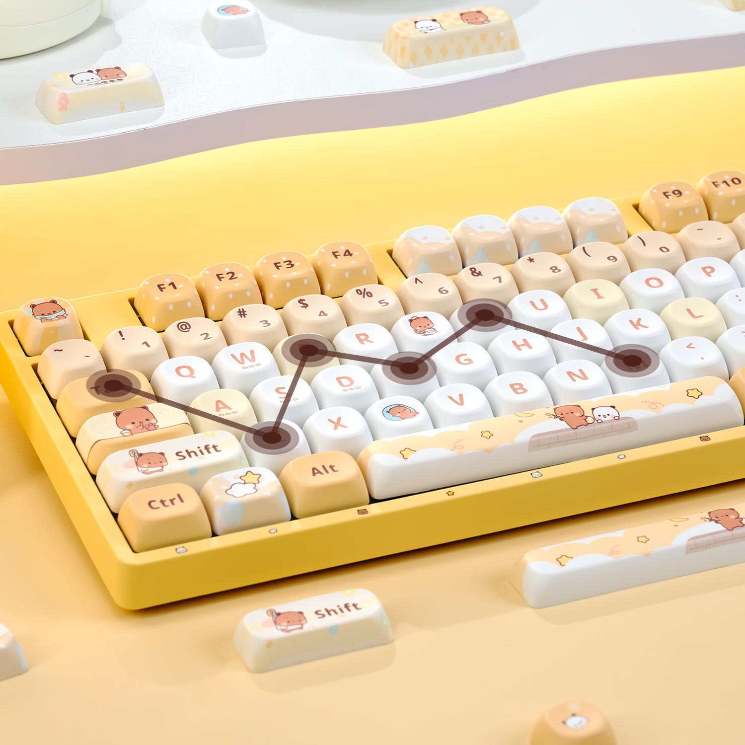 Akko Dudu and Bubu 5108B Full Size Keyboard NKRO