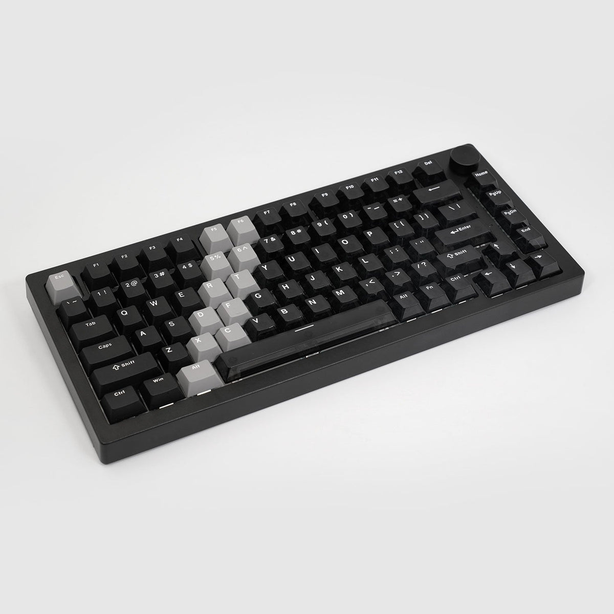 Akko 5075 V3 HE Magnetic Keyboard Gradient Hybrid Black Transparent Details