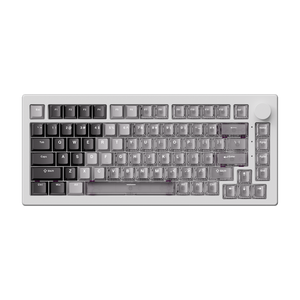 Akko 5075 V3 HE Magnetic Keyboard Gradient Hybrid White Transparent