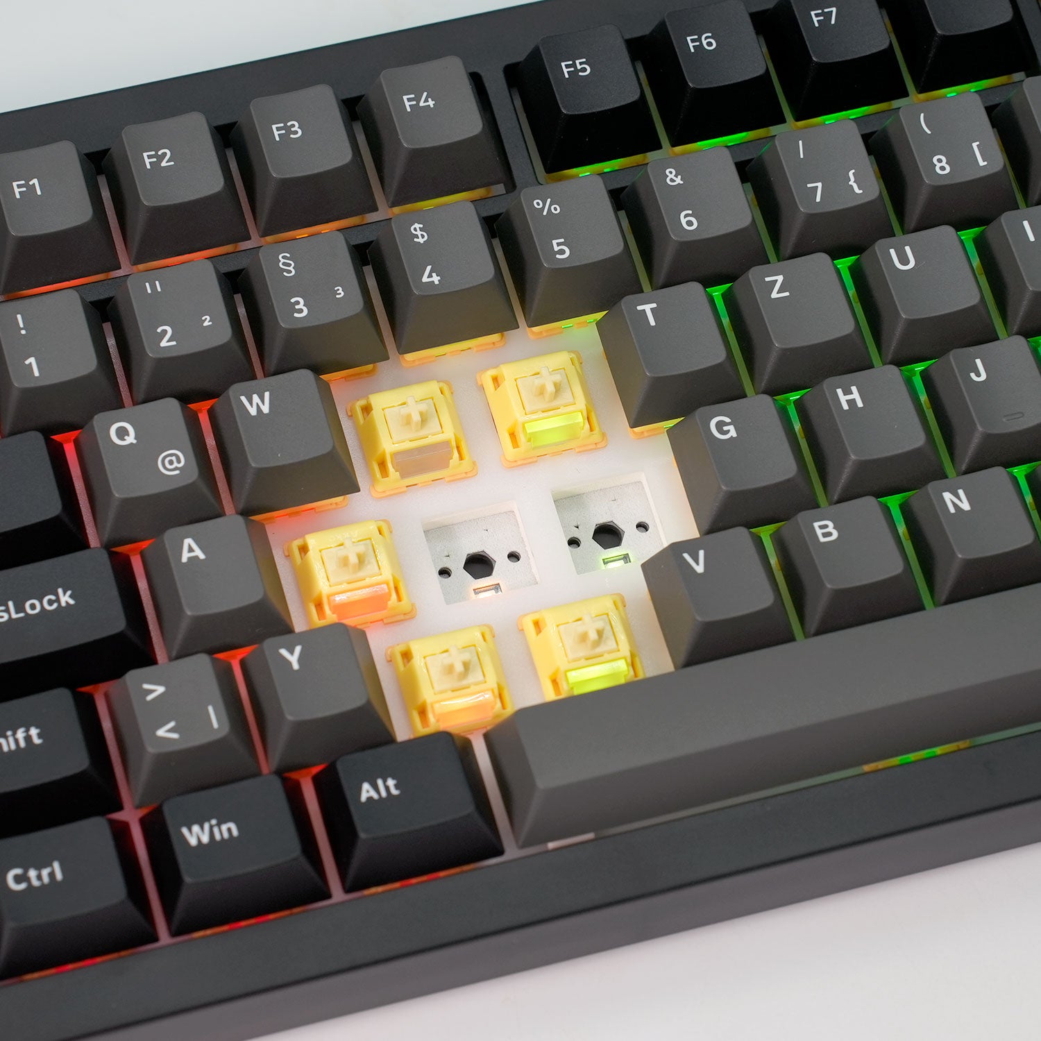 Akko Black Silver 5075 V5 HE ISO DE Magnetic Keyboard 8000mAh Switch
