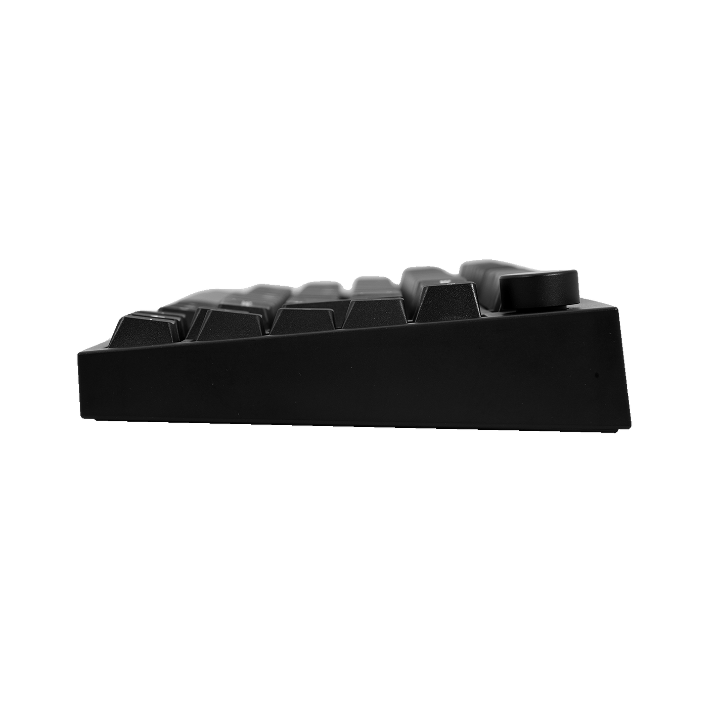 Akko 5075 V5 HE Black & Silver ISO-DE Keyboard Left Side Details