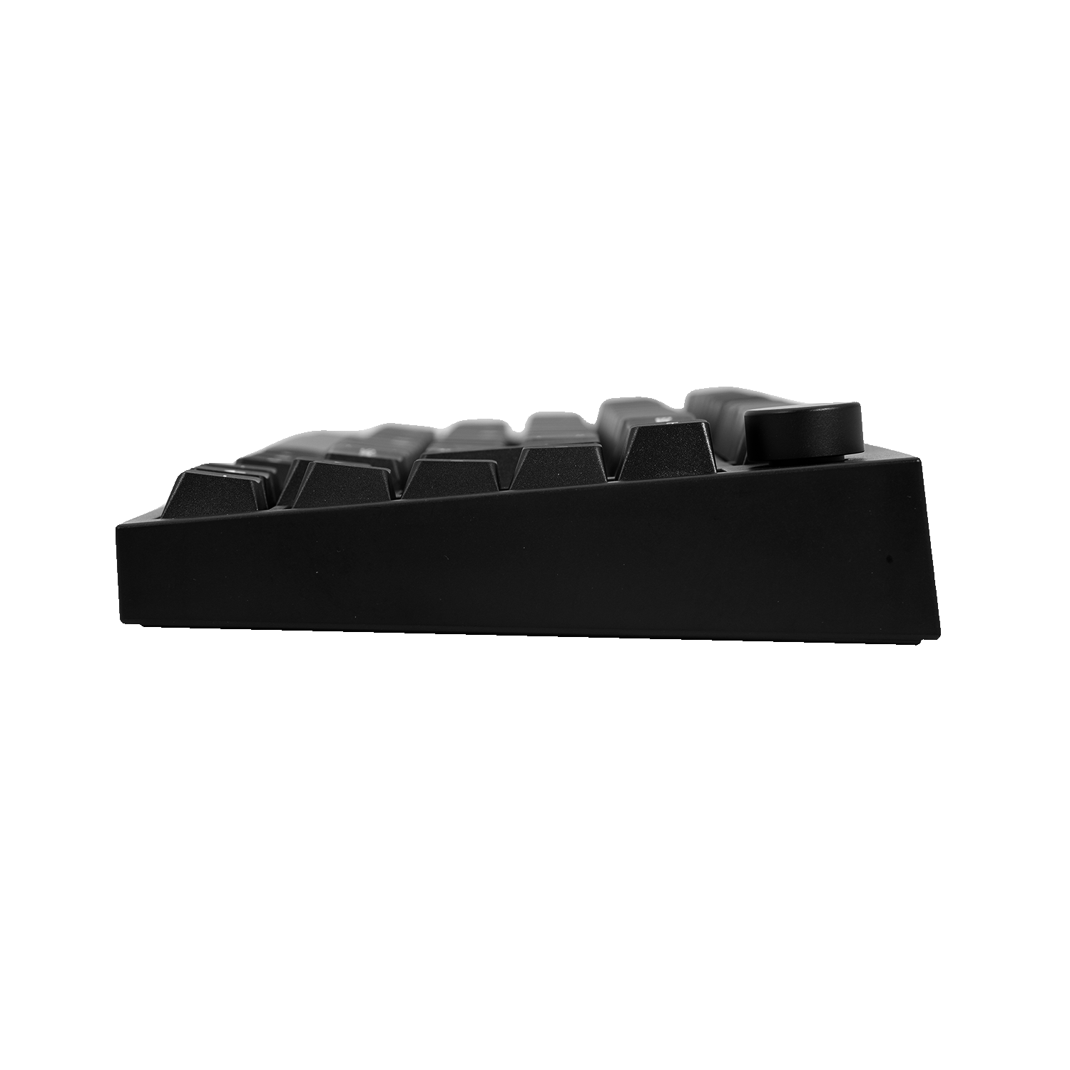 Akko 5075 V5 HE Black & Silver ISO-DE Keyboard Left Side Details