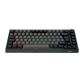Akko 5075 V5 HE Black & Silver ISO-DE Keyboard Front Side