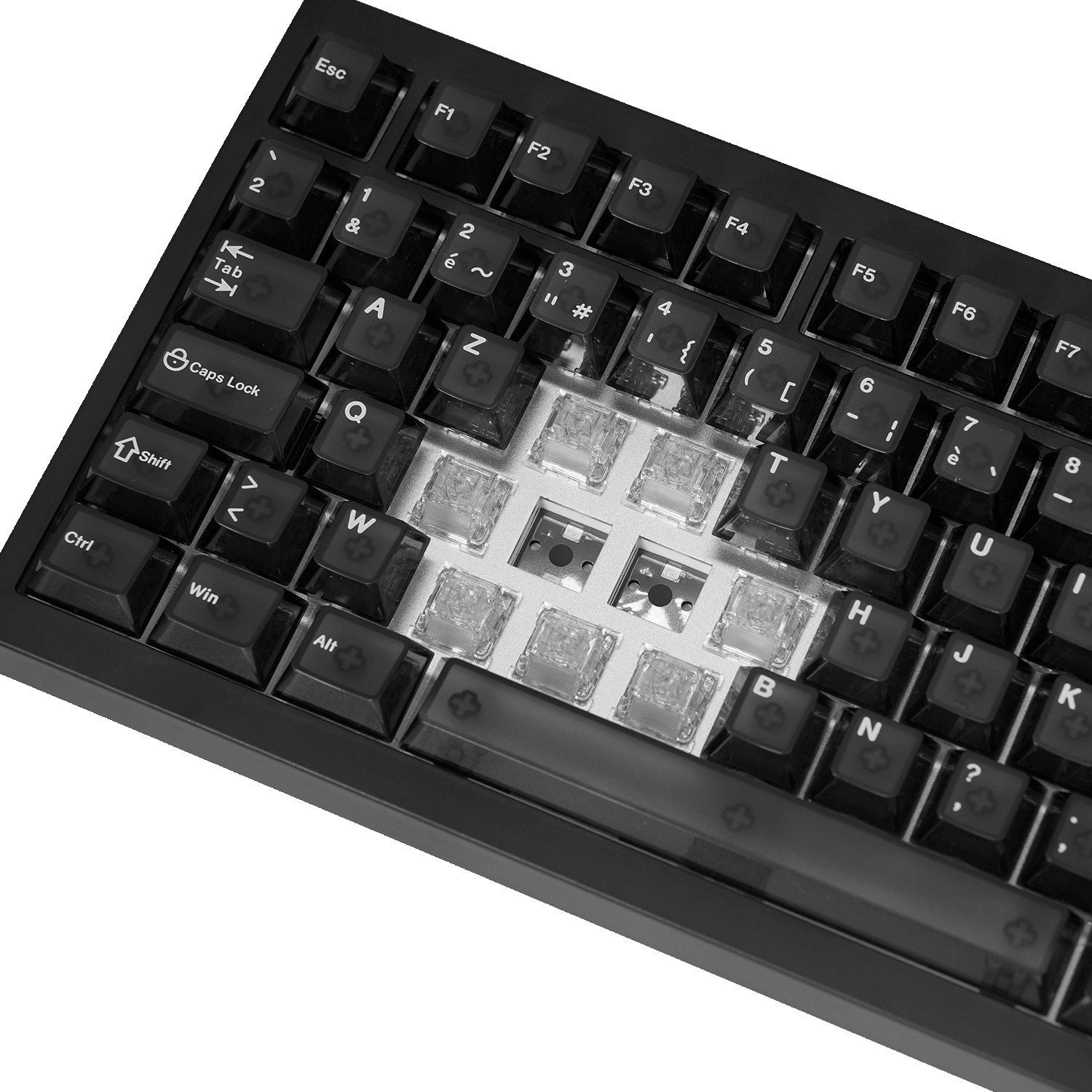 Akko 5075 V5 HE Black Transparent ISO-FR Keyboard Switch Details