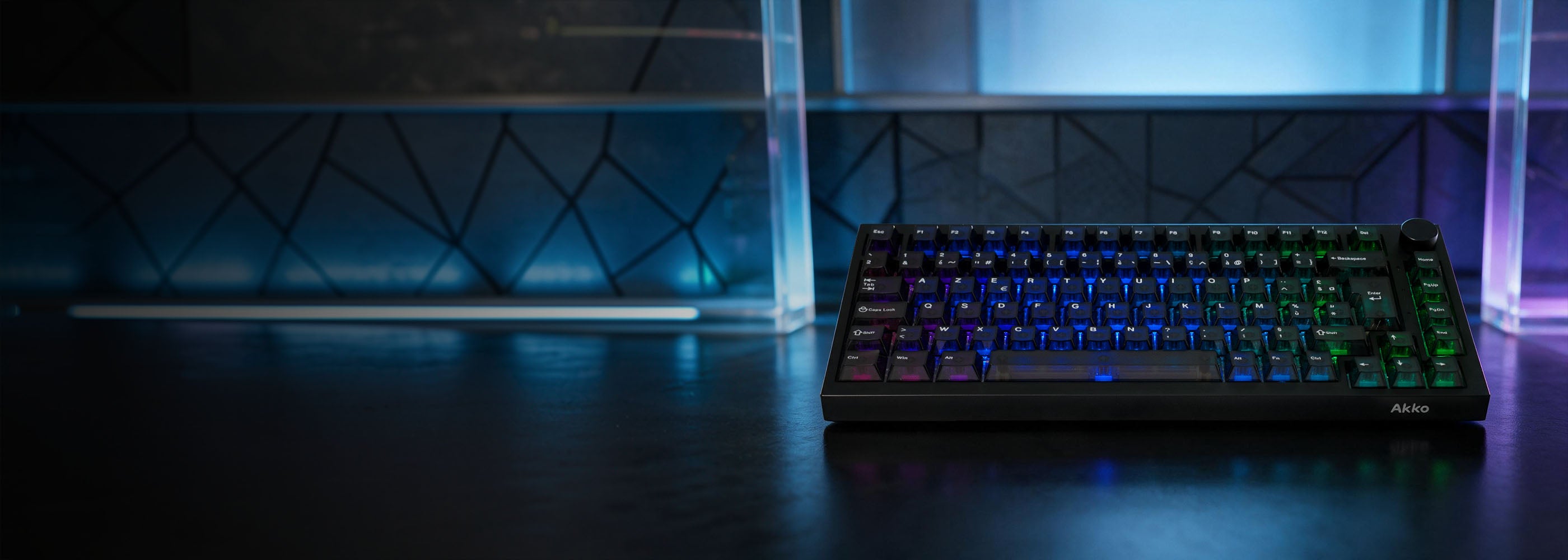 Akko Black Transparent 5075 V5 ISO FR Magnetic Keyboard