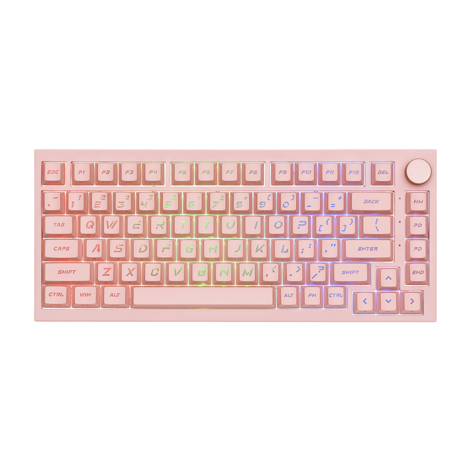 5075 V5 HE Keyboard Pink Z Caps RGB