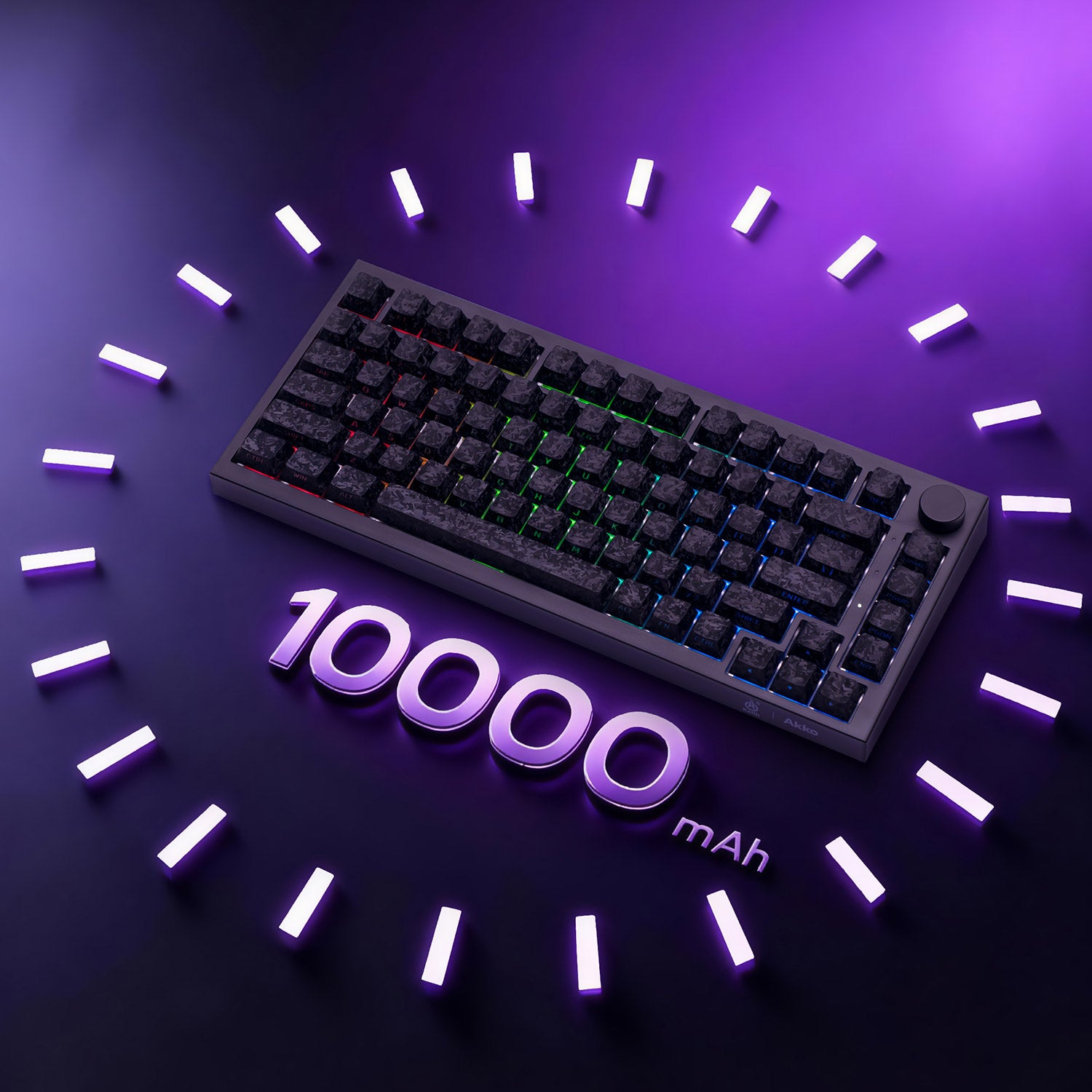 5075 V5 TMR Magnetic Keyboard 1000mAh Battery