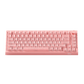 5075 V5 TMR Magnetic Keyboard Translucent White Carbon Fiber Front Side