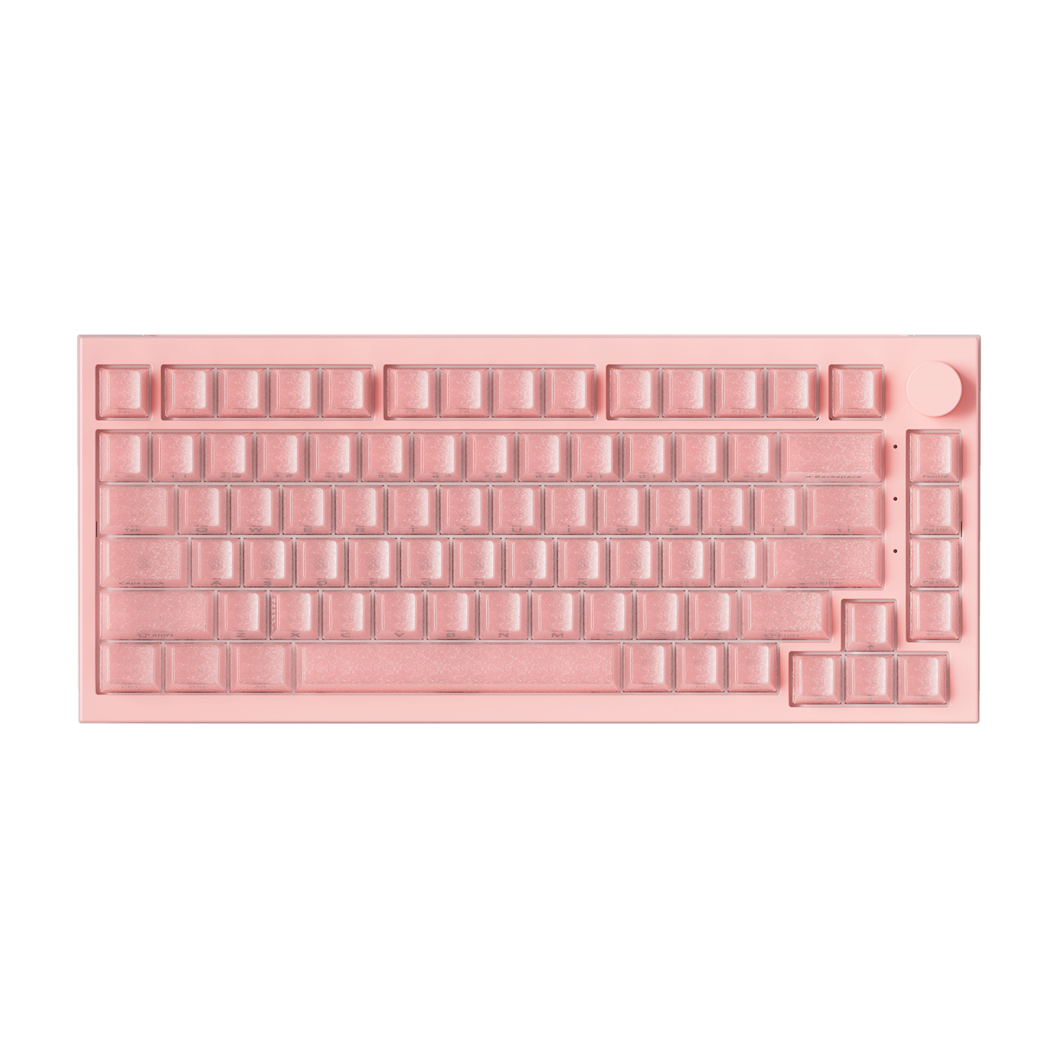 5075 V5 TMR Magnetic Keyboard Translucent White Carbon Fiber