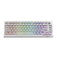 5075 V5 TMR Magnetic Keyboard Translucent White Carbon Fiber RGB Front Side