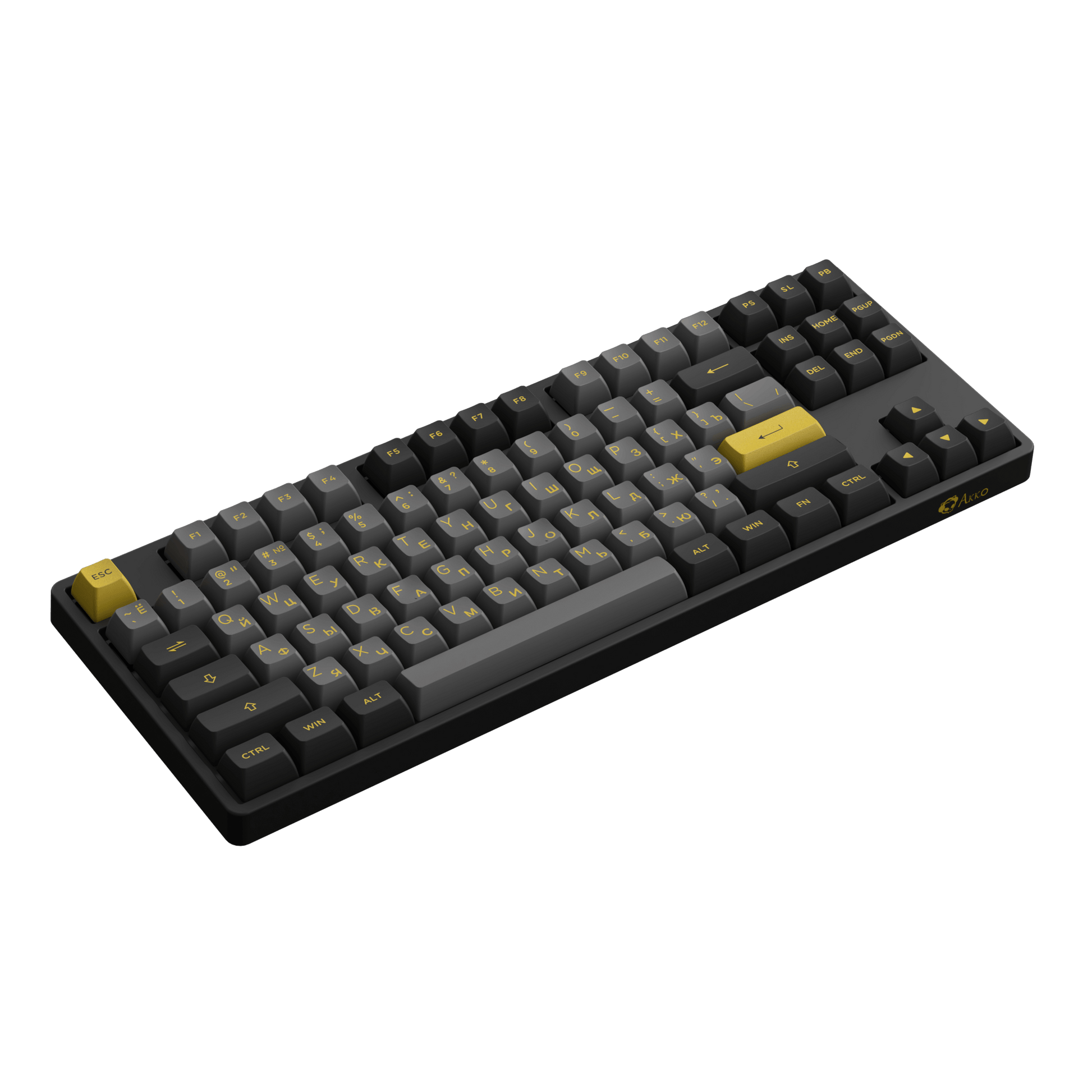 Akko 5087S Cyrillic Keyboard Left Side