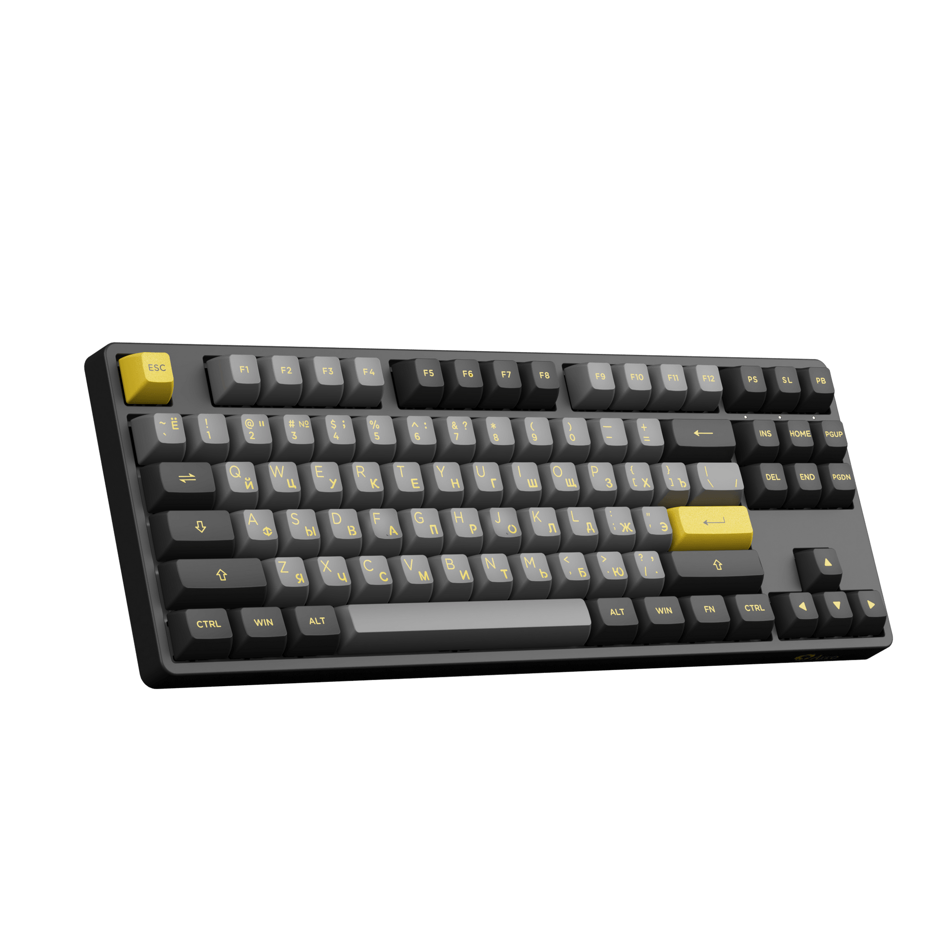 Akko 5087S Cyrillic Keyboard Left Standing Side