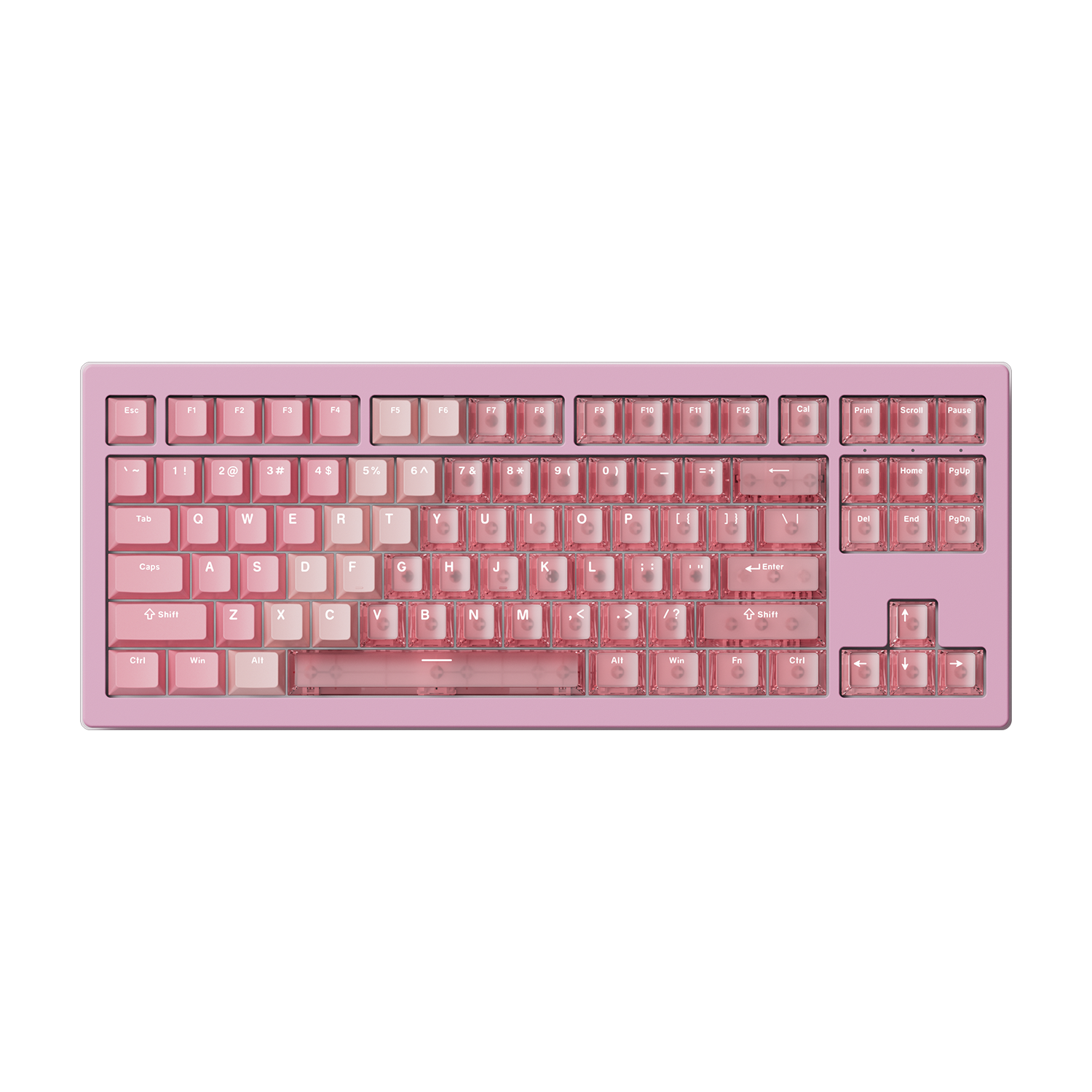 Akko 5087 V3 HE Magnetic Keyboard Gradient Hybrid Pink Transparent