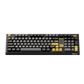 5098B Mechanical Keyboard with Screen Black Gold Theme ANSI Layout