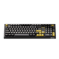 5098B Mechanical Keyboard with Screen Black Gold Theme ANSI Layout