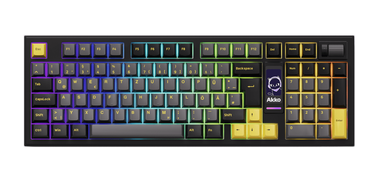 5098B Mechanical Keyboard with Screen ISO Layout RGB