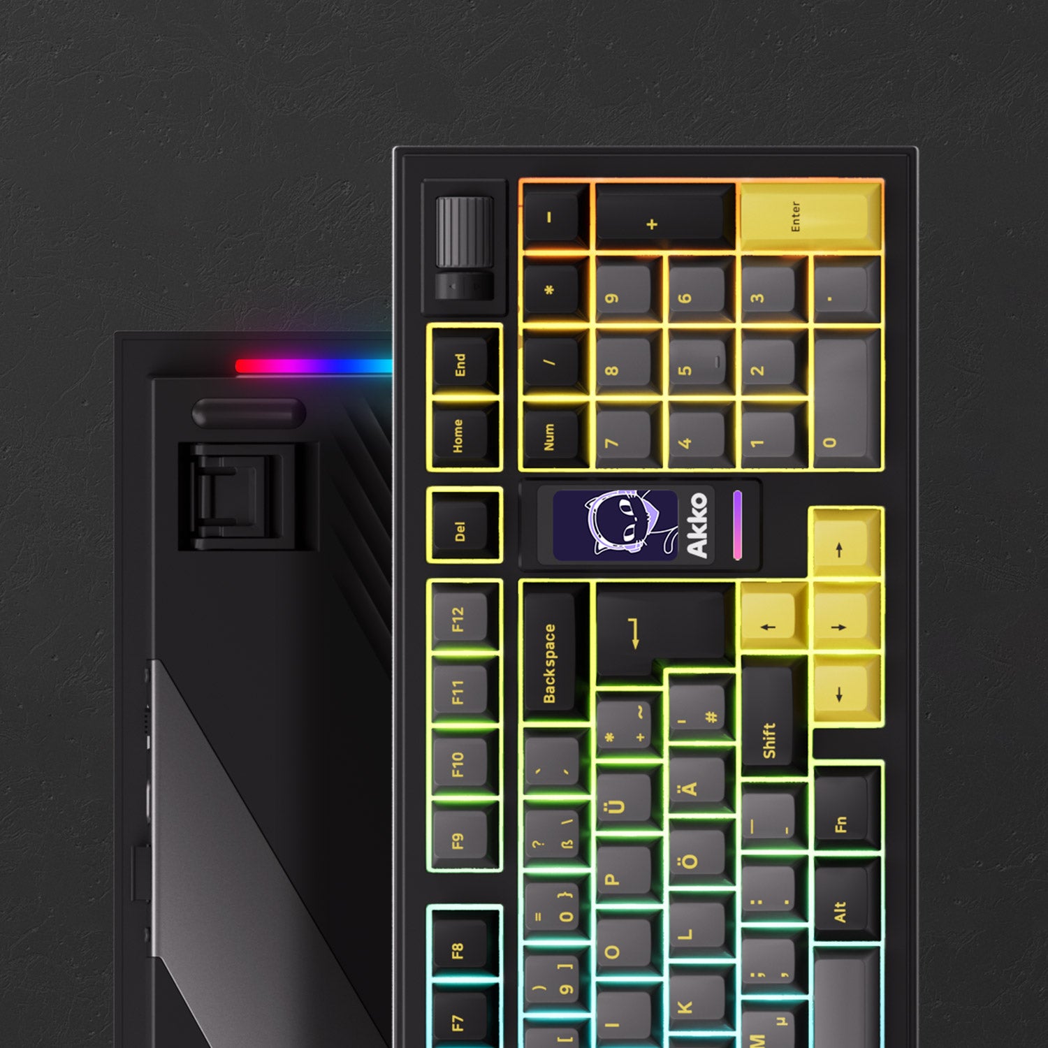 5098B Mechanical Keyboard with Screen RGB Backlit