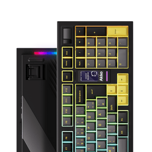 5098B Mechanical Keyboard with Screen Black Gold ISO