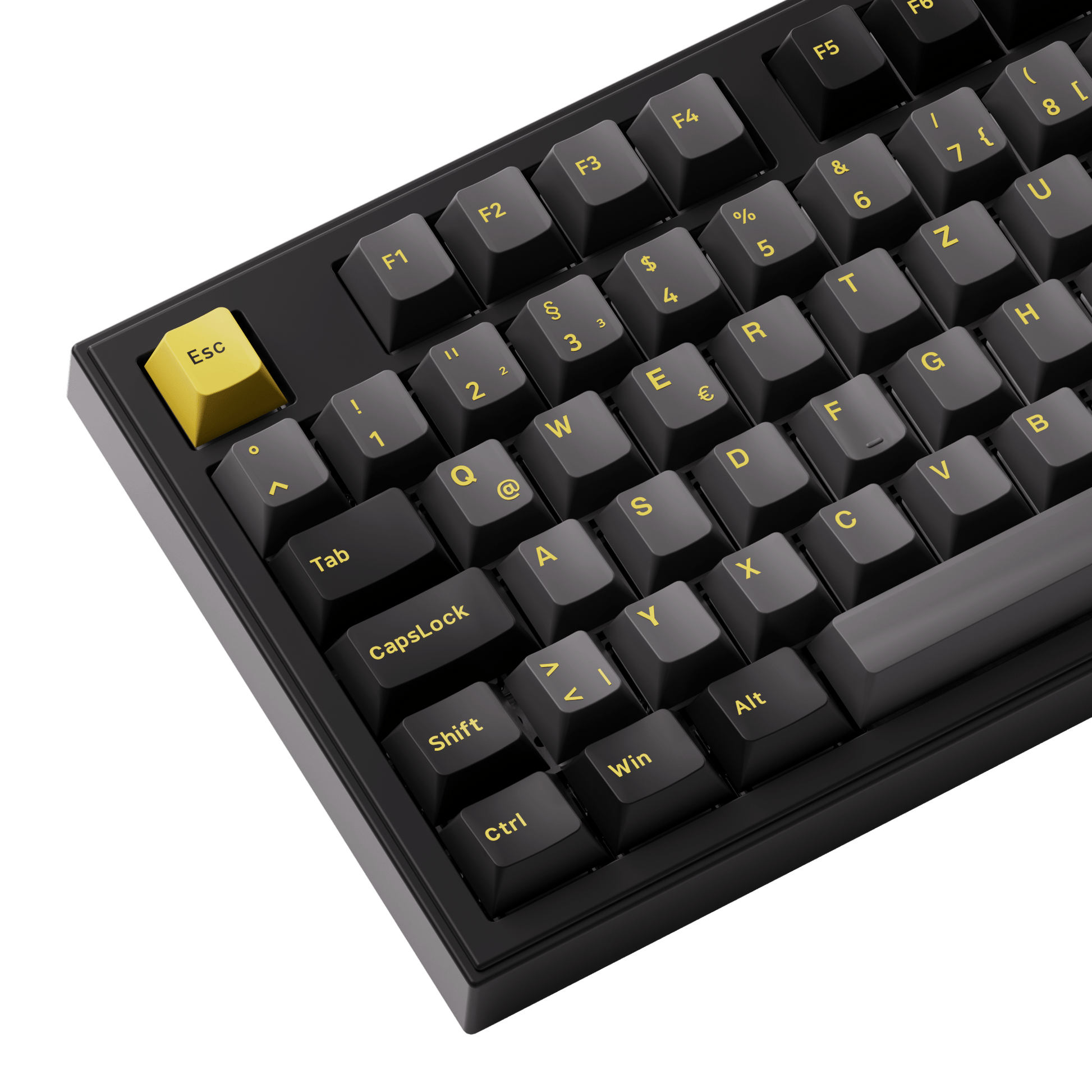 5098B Mechanical Keyboard with Screen Left Details