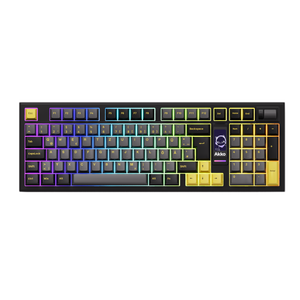 5098B Mechanical Keyboard with Screen Black Gold ISO DE