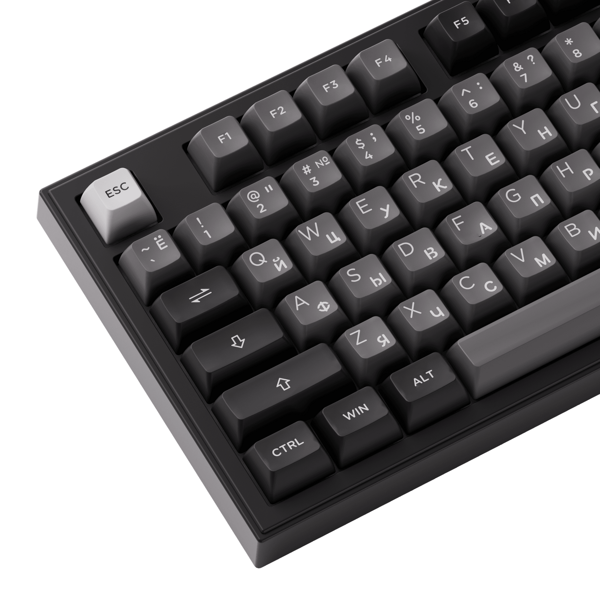 Akko 5098B Cyrillic Keyboard Left Details Side