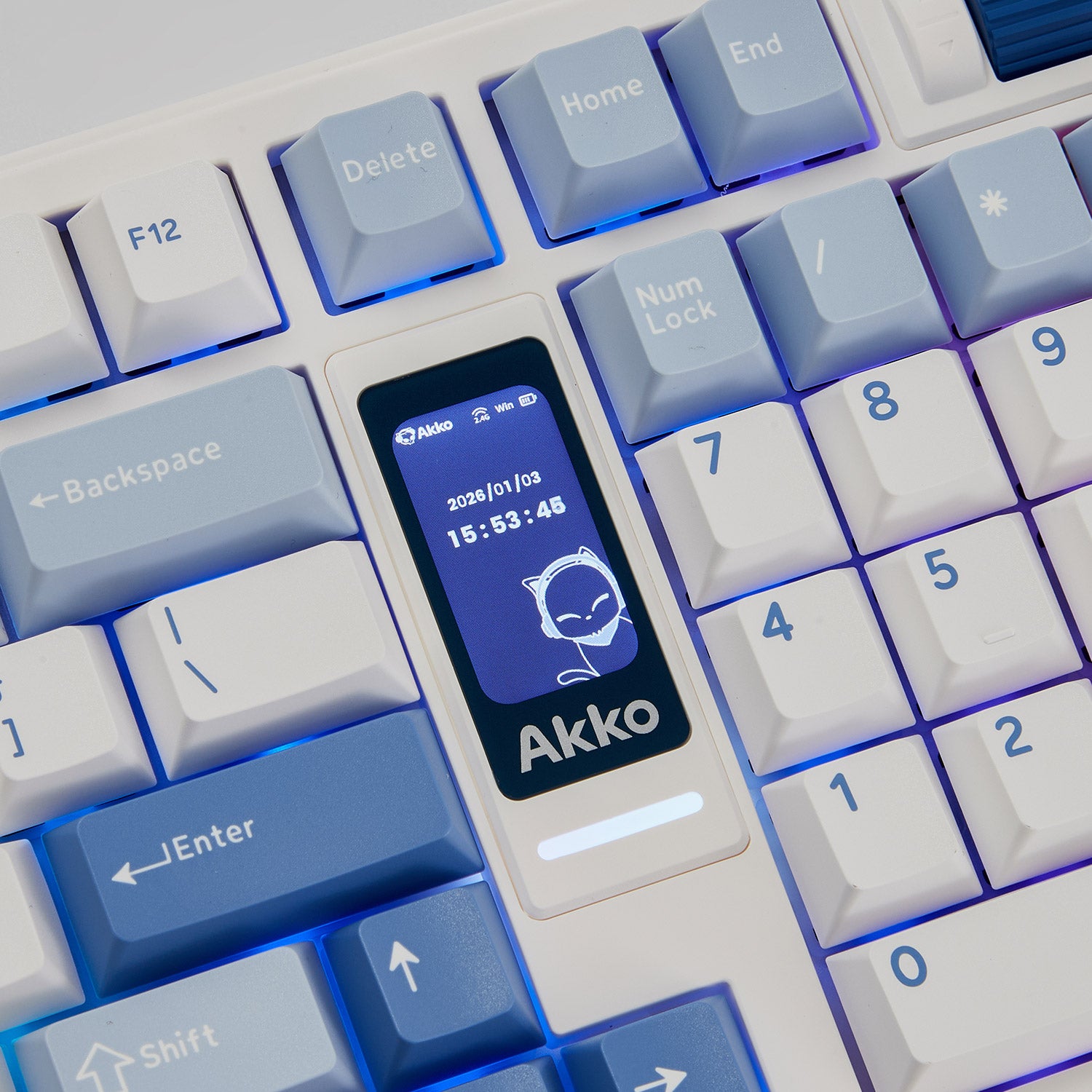 Akko 5098B Glacier Mechanical Keyboard Screen Details