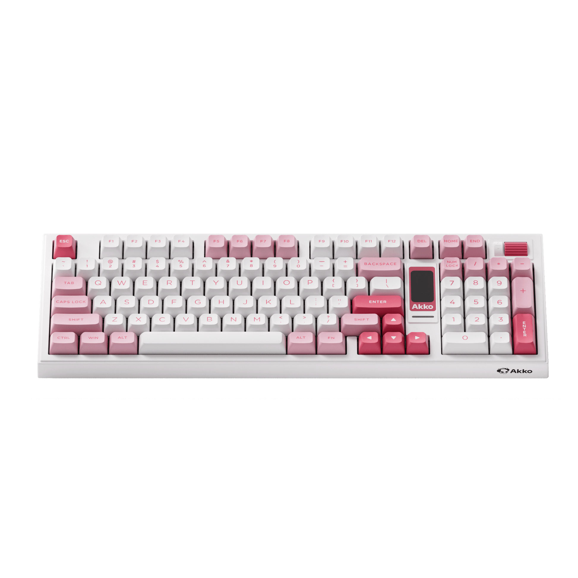 5098B Mechanical Keyboard with Screen Prunus Lannesiana Theme Side Details