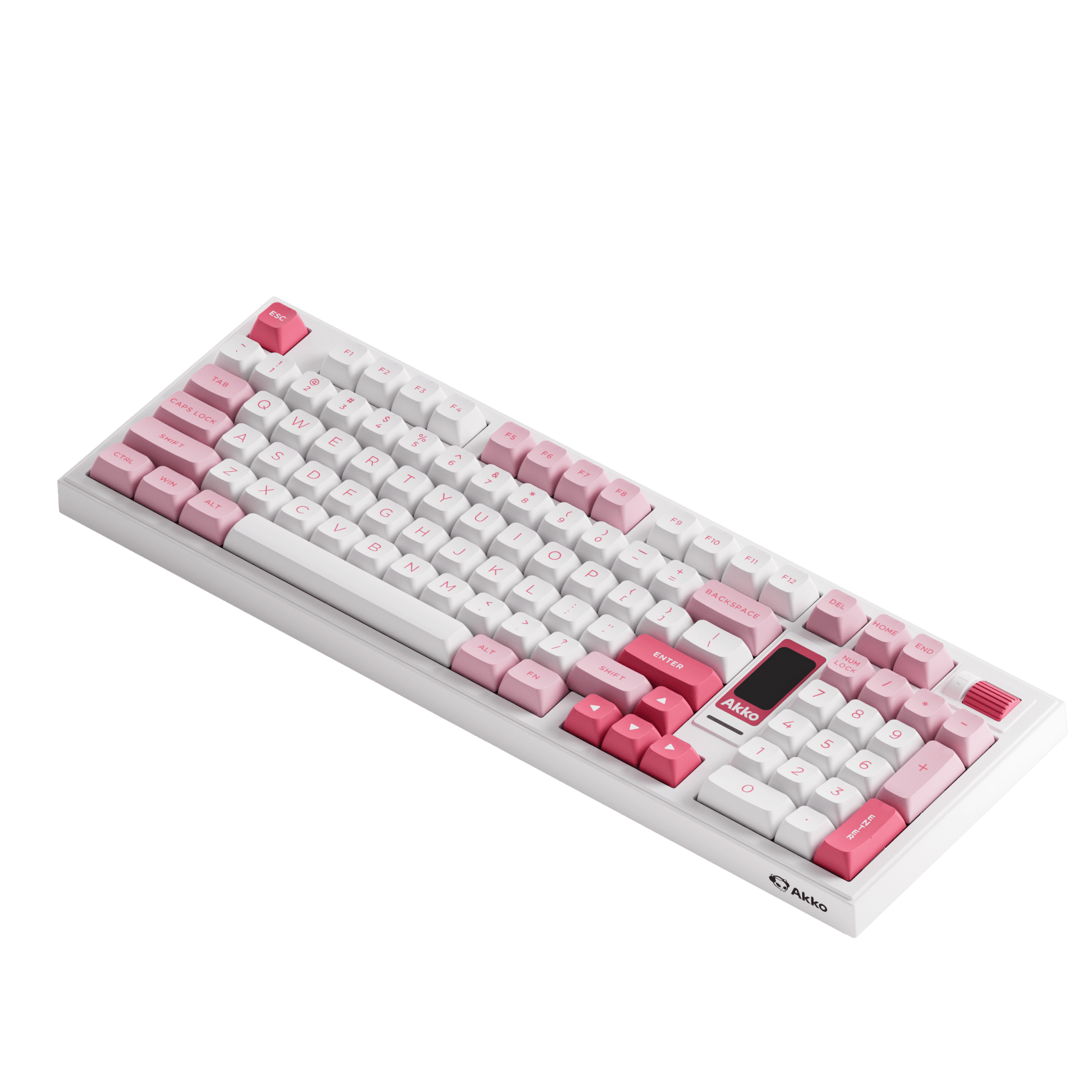 5098B Mechanical Keyboard with Screen Prunus Lannesiana Theme Keycap Details