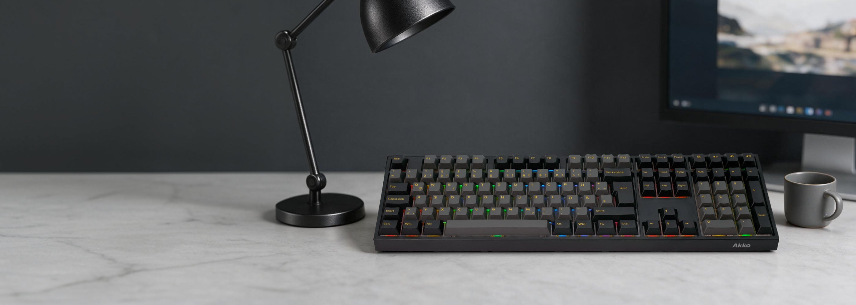 Akko Black Gold 5108 V5 ISO DE Mechanical Keyboard
