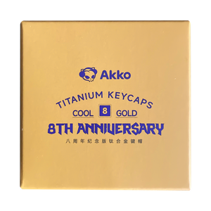 Akko 8th Anniversary Titanium Alloy Artisan Keycap