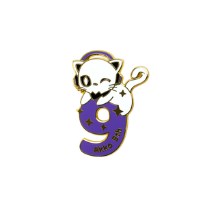 Akko 9th Anniversary Badge Front Details