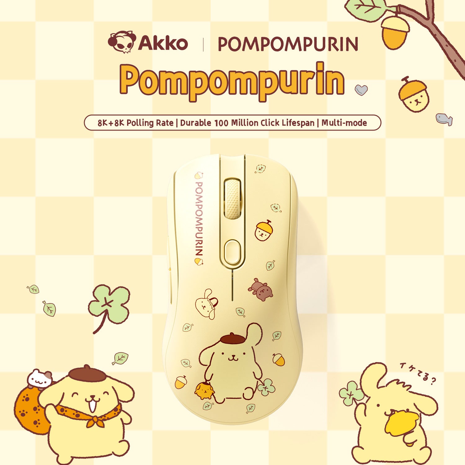 Akko AG ONE 8K Gaming Mouse Pompompurin - AKKO Germany