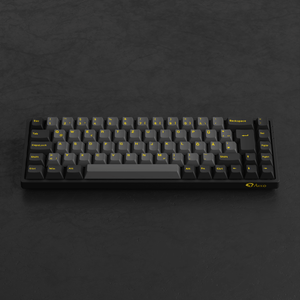 Akko 3068B Black Gold ISO DE Keyboard Front View