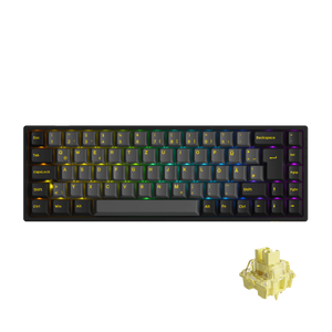 Black & Gold 3068B Plus ISO DE - Akko V3 Cream Yellow Pro