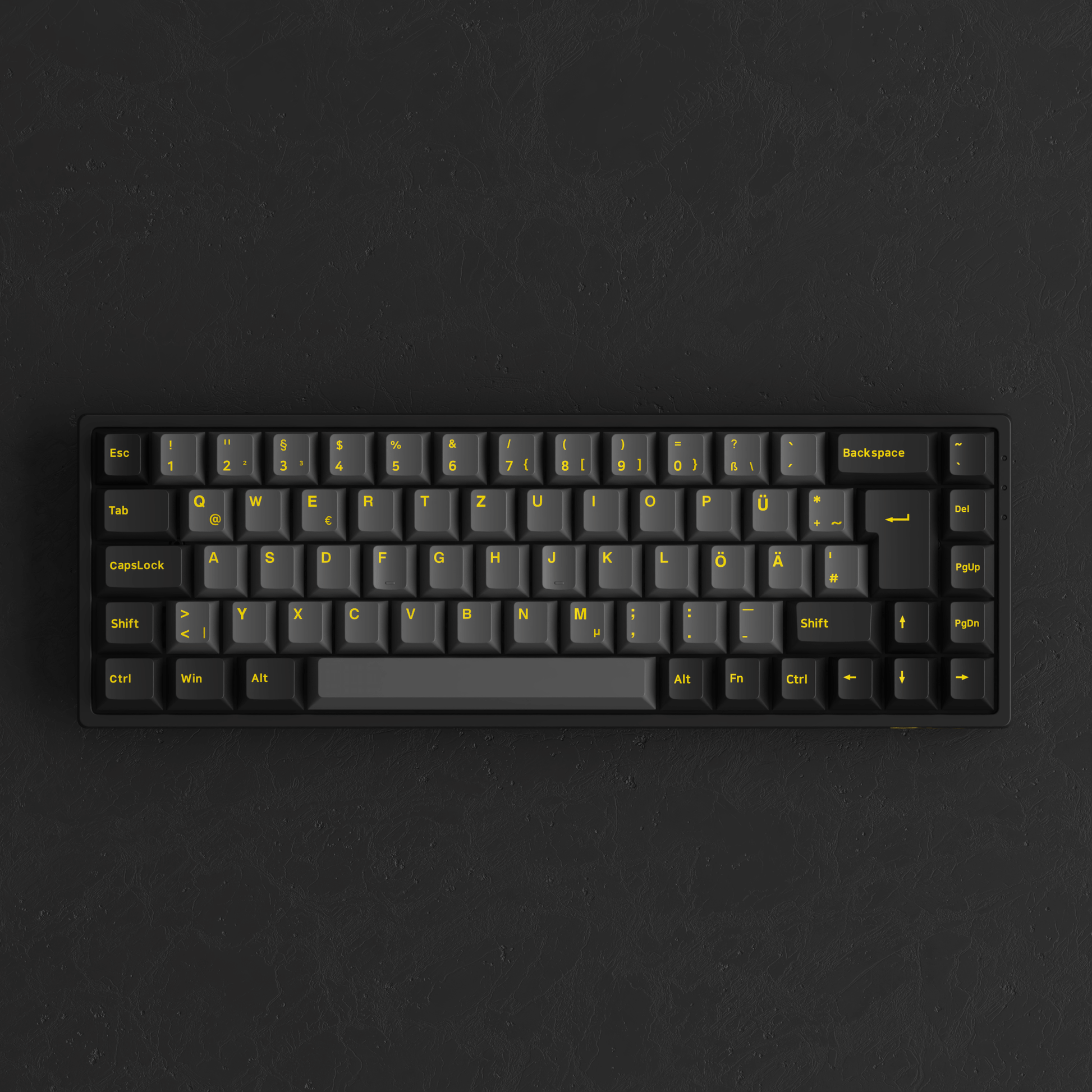 Black & Gold 3068B Plus ISO DE Keyboard