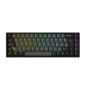 Black & Gold 3068B Plus ISO DE Keyboard with RGB on