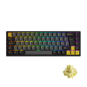 Black & Gold 3068B Plus ISO Nordic - Akko V3 Cream Yellow Pro