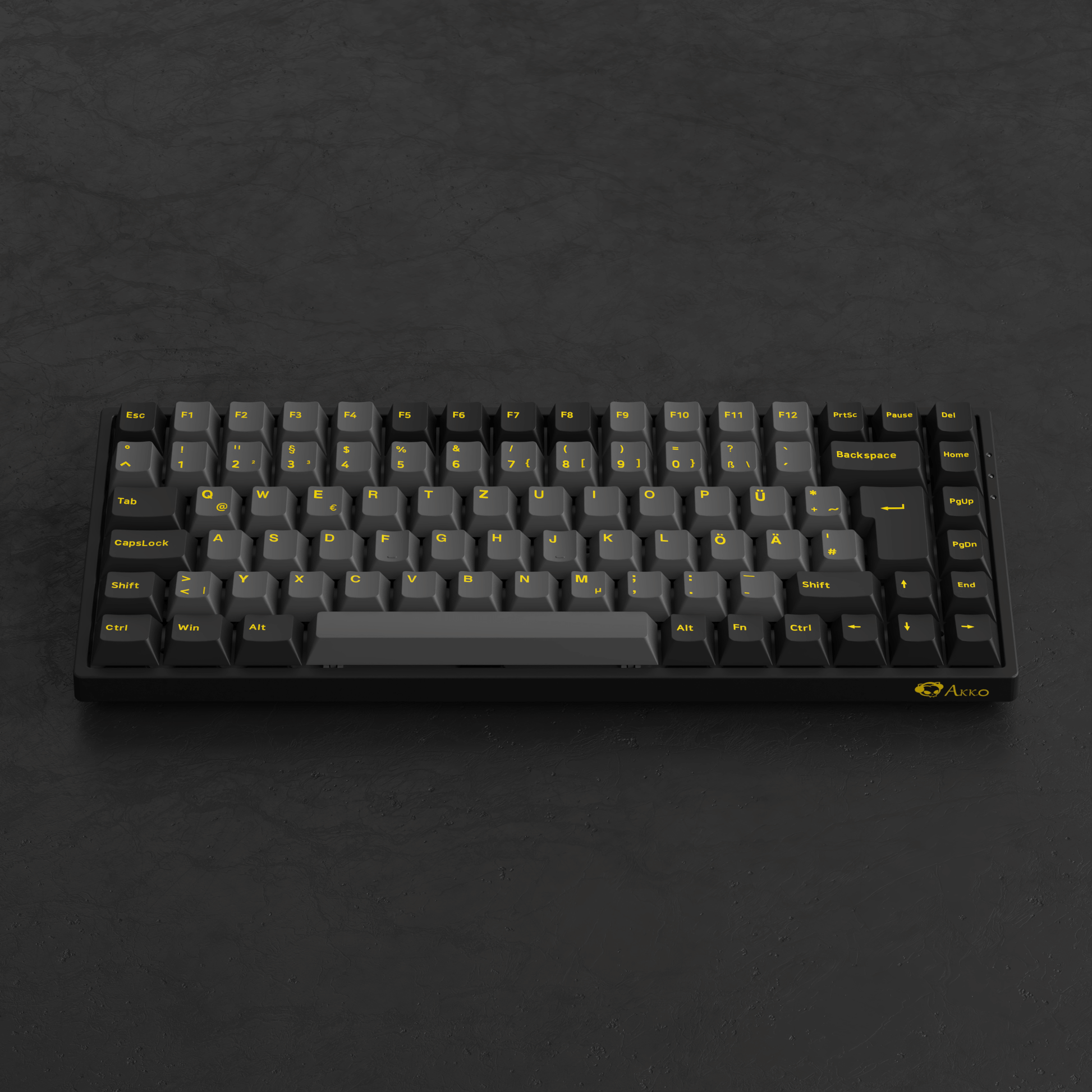 Akko Black Gold 3084B Plus ISO DE Front Side