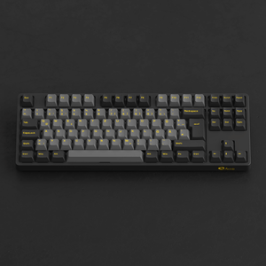 Akko Black & Gold 5087S ISO DE Keyboard Front View