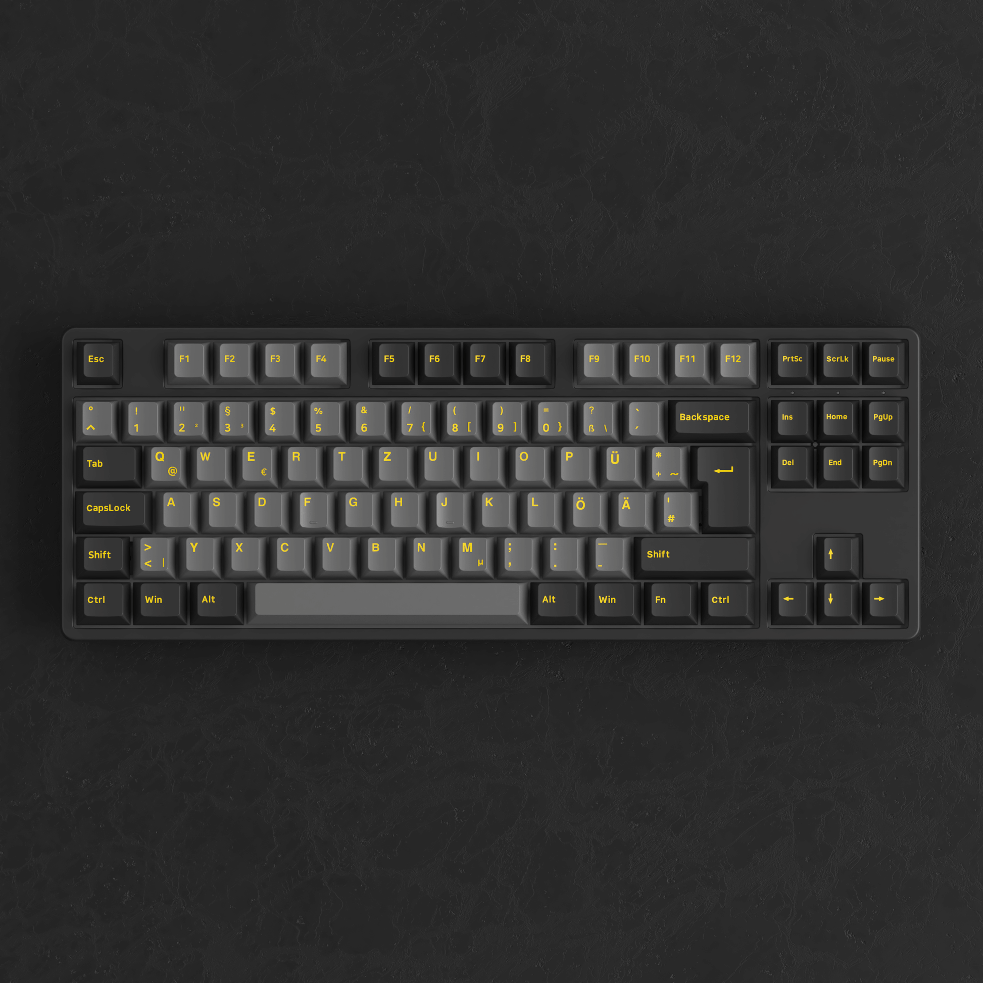 Akko Black Gold 5087S ISO DE RGB Front View