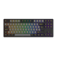 Akko Black & Gold 5087S ISO DE Keyboard with RGB on